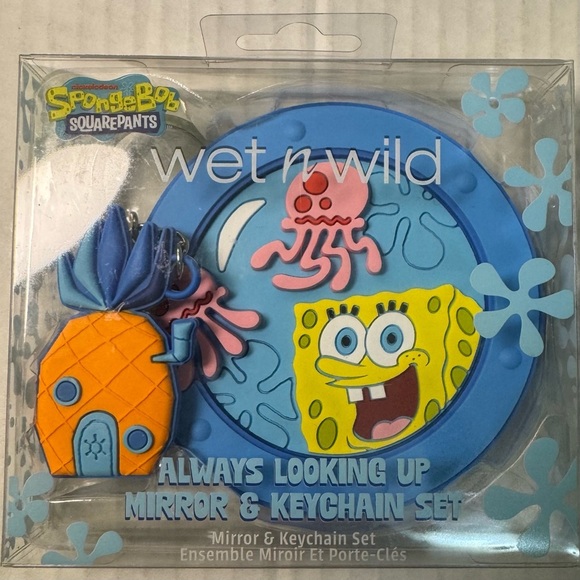 Wet N Wild SpongeBob Face Mirror and Keychain Set - Always Looking Up - Picture 8 of 8